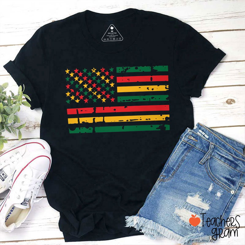 Red Yellow Green Flag Teacher T-Shirt