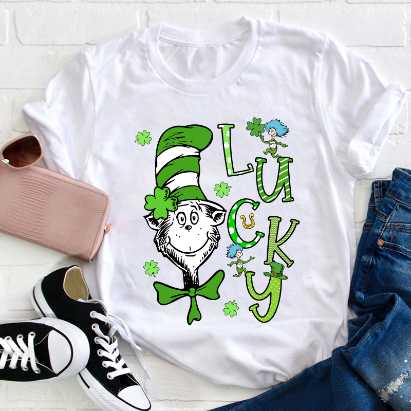 Lucky Lucky Teacher T-Shirt Sale-Teachersgram