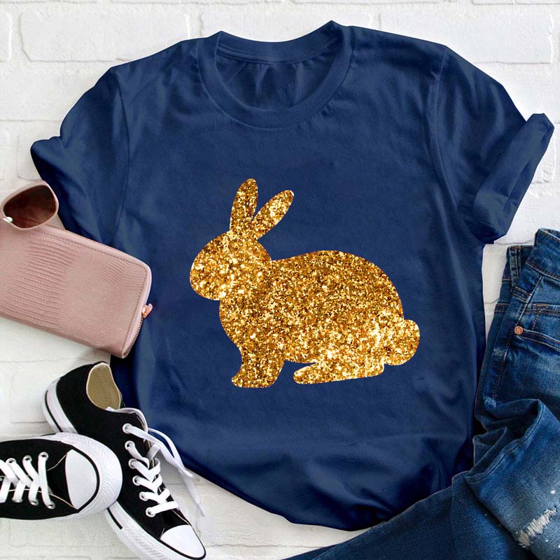 Glitter Easter Peeps Teacher T-Shirt