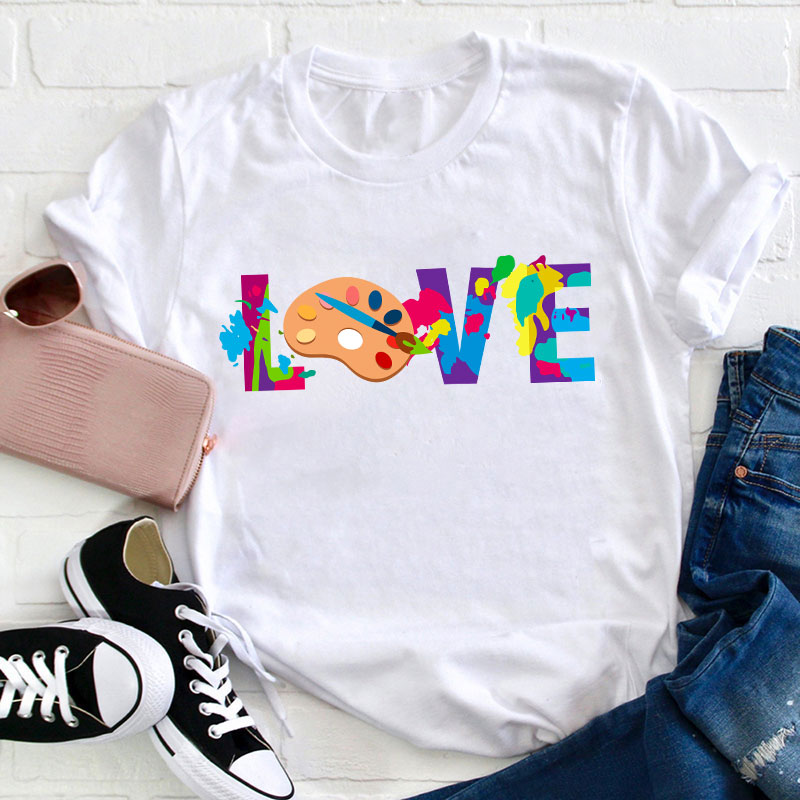 Love Art Teacher T-Shirt