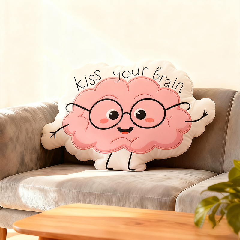Kiss Your Brain Teacher Cushion