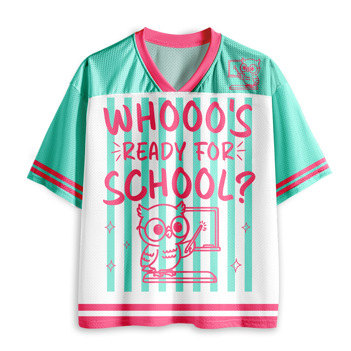 Personalized Animal Pun Striped Teacher Baseball Jersey