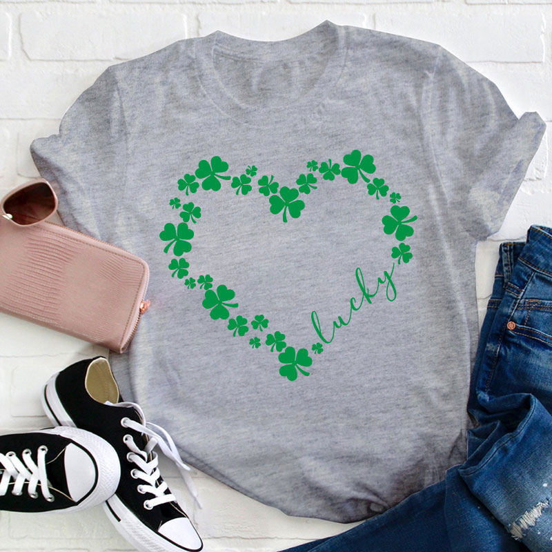 Love Clover Teacher T-Shirt
