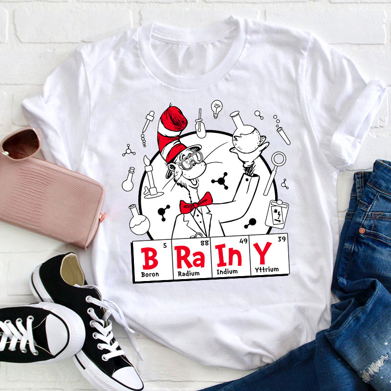 Brainy Chemistry Teacher T-Shirt