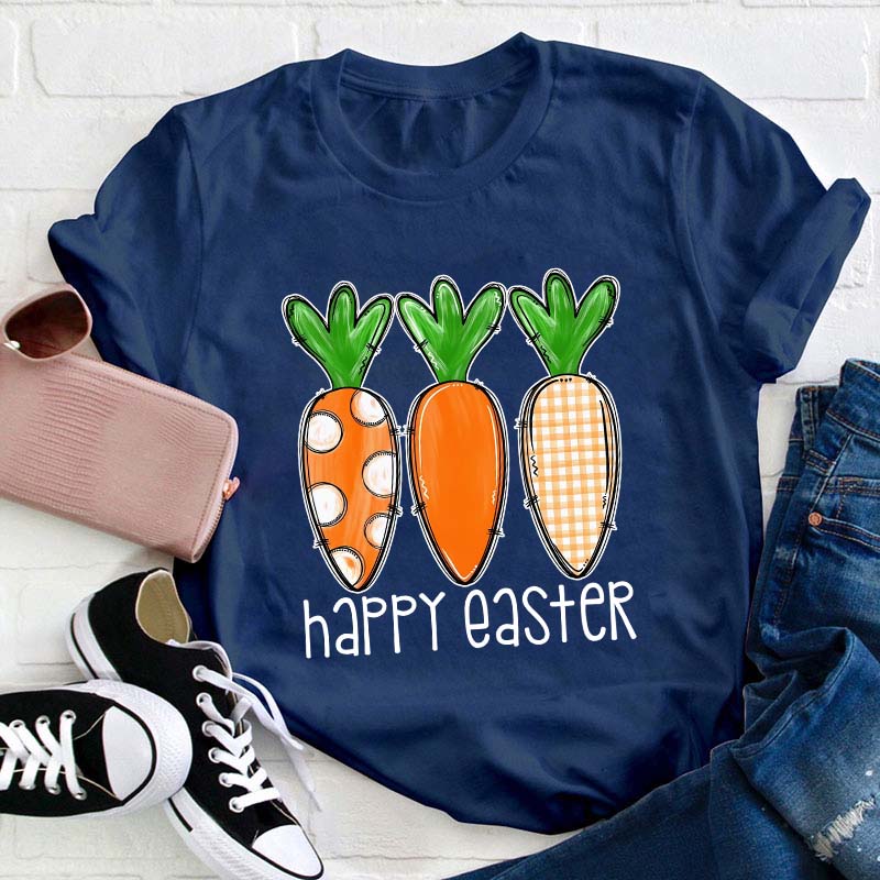 Happy Easter Carrot Teacher T-Shirt