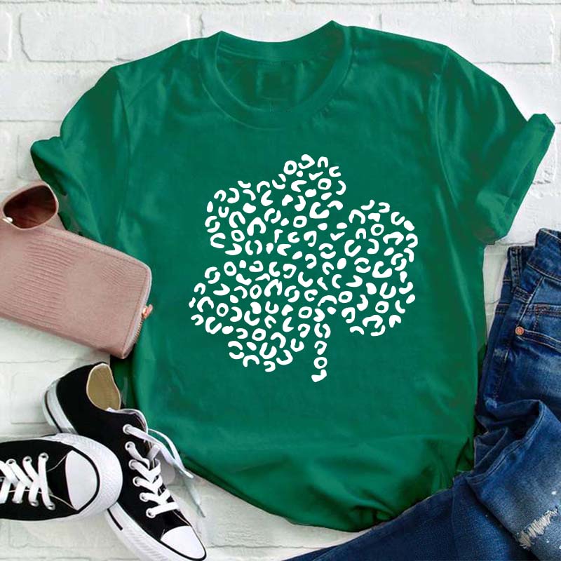 Clover St. Patrick's Day Teacher T-Shirt Sale-Teachersgram