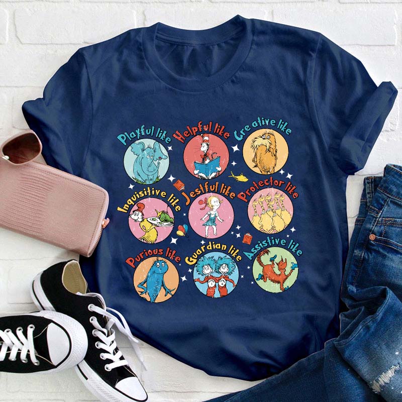 Playful Like Helpful Like Creative Like Teacher T-Shirt