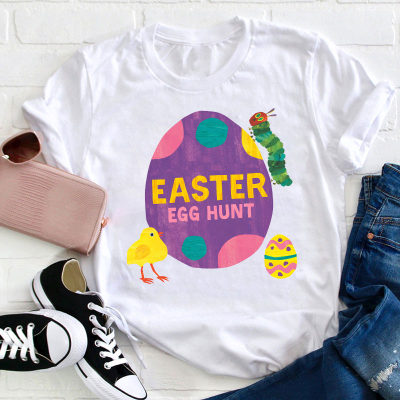 Easter Egg Hunt Teacher T-Shirt Sale-Teachersgram
