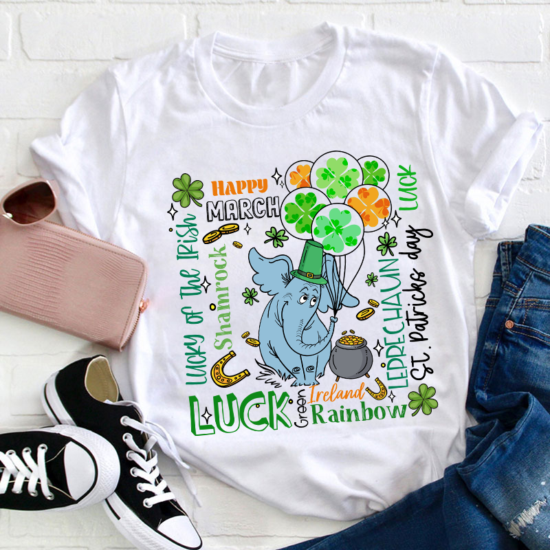 Happy March Luck Teacher T-Shirt Sale-Teachersgram