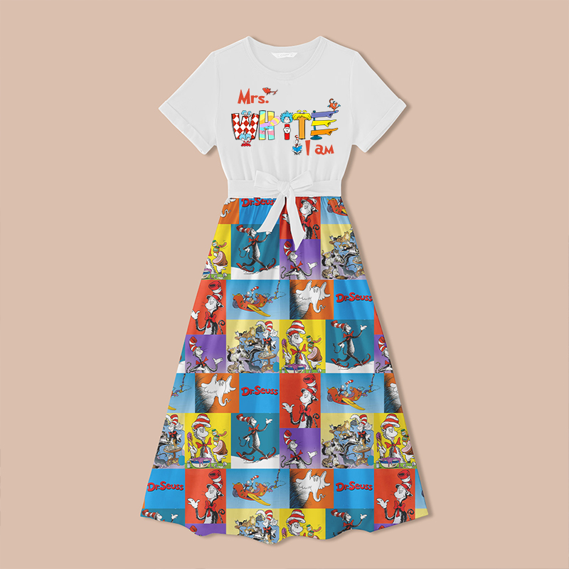 Personalized Name I Am Teacher One Piece Dress Sale-Teachersgram