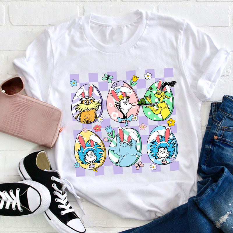 Hanging With My Easter Friends Teacher T-Shirt