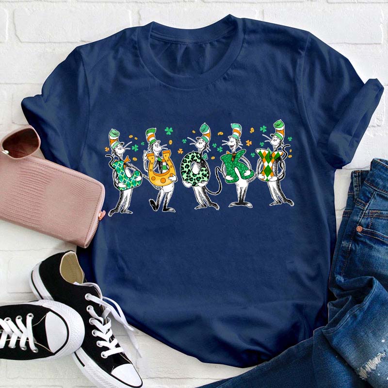 Lucky Happy St Patrick's Day Teacher T-Shirt