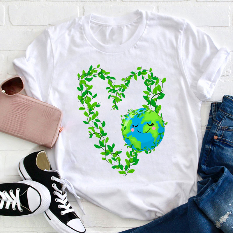 Earth Heart Teacher T-Shirt Sale-Teachersgram