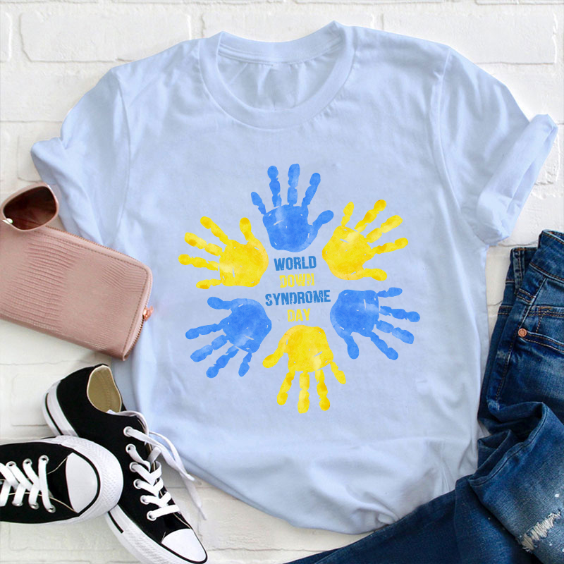 World Down Syndrome Day Teacher T-Shirt