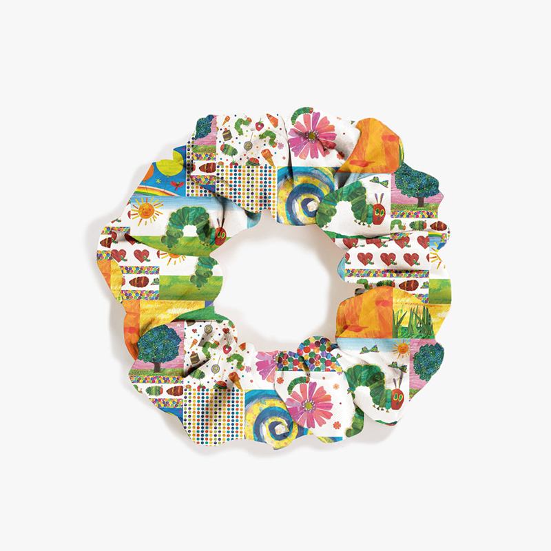 Youthful And Cute Caterpillar In Spring Teacher Scrunchie