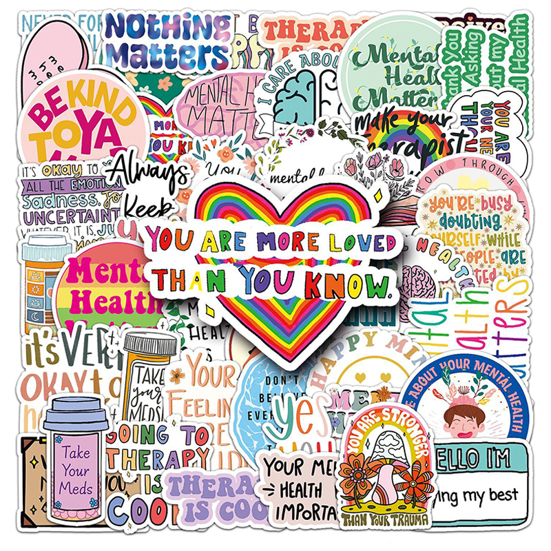Mental Health Matters 50 PCS Stickers Pack