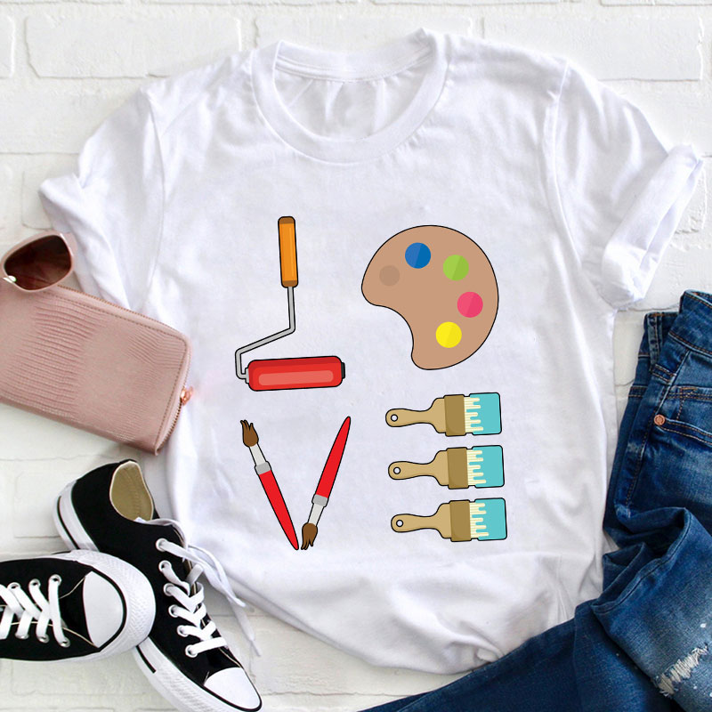 Love Art Teacher T-Shirt