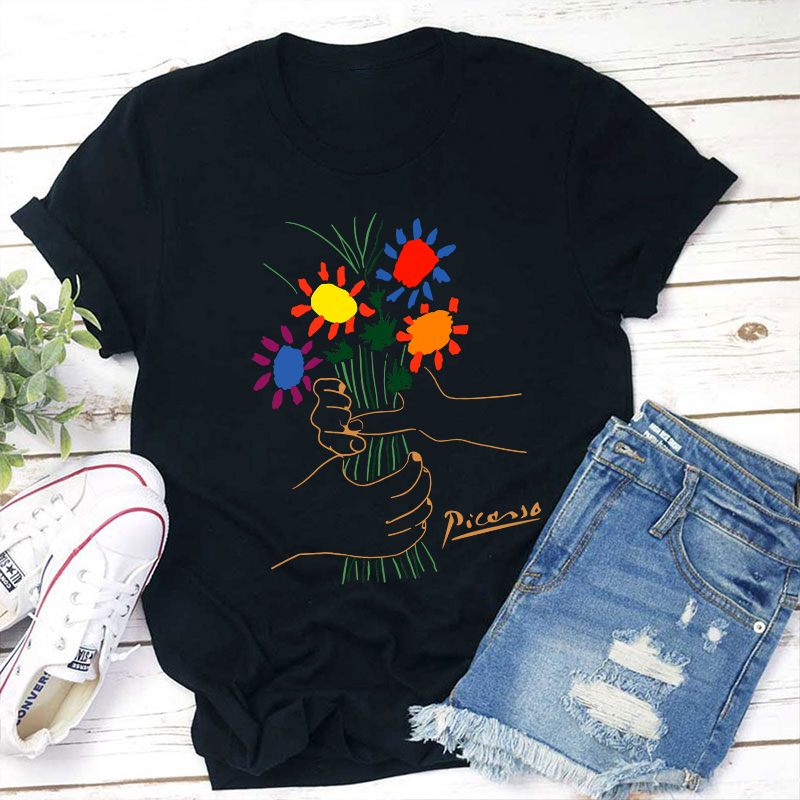 A Bouquet Of Flowers Teacher T-Shirt