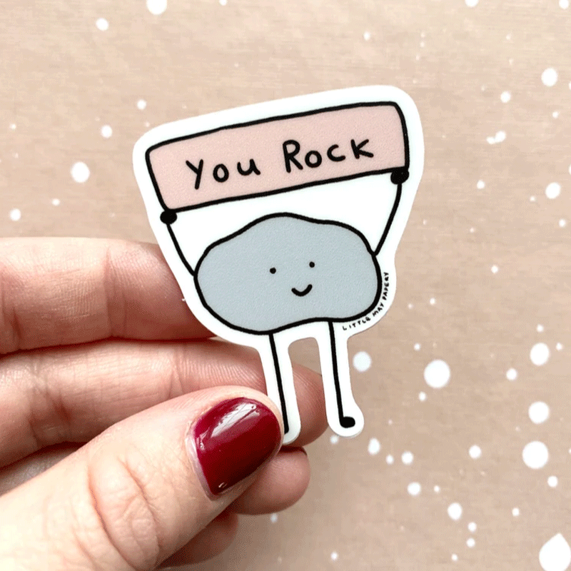 You Rock Cute Cloud Teacher Stickers