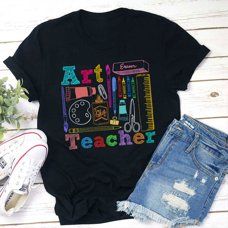 Art Teacher's Life Teacher T-Shirt Sale-Teachersgram