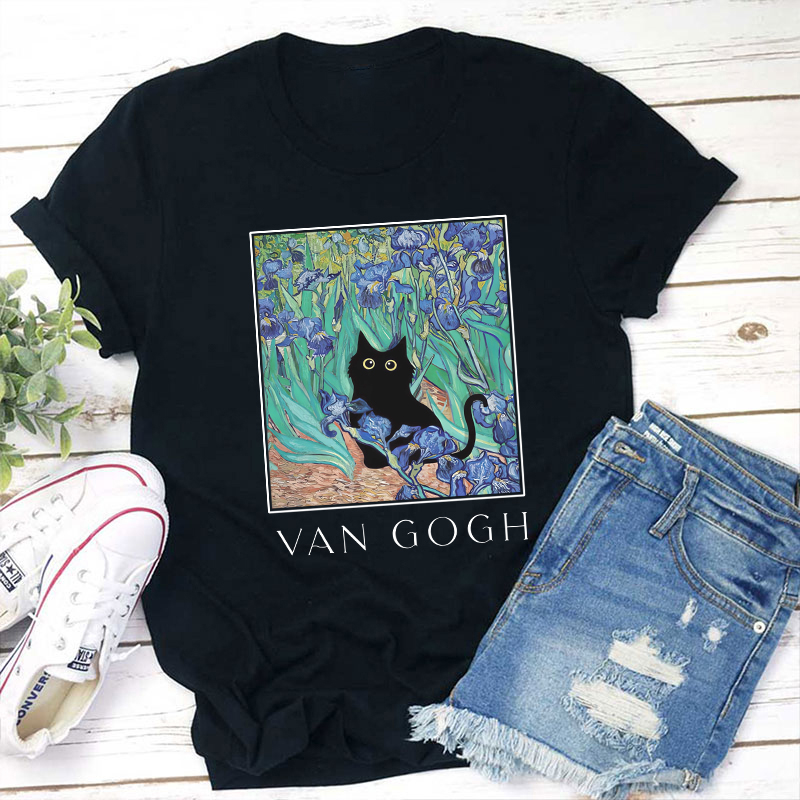Vincent Cat Art Teacher T-Shirt