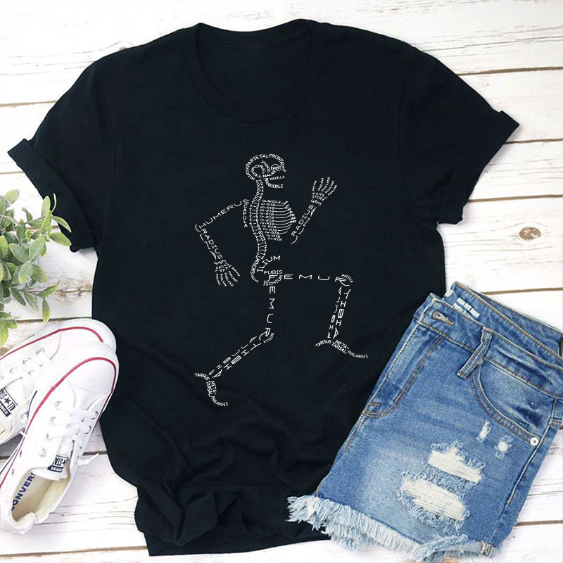 Skeleton Body Teacher T-Shirt