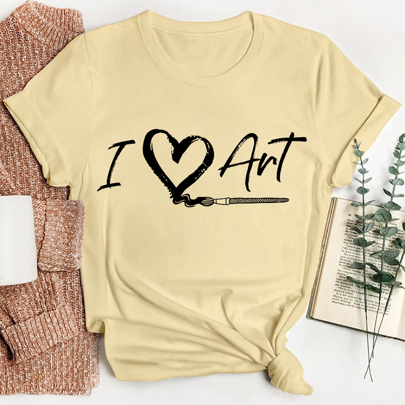I Love Art Very Much Teacher T-Shirt