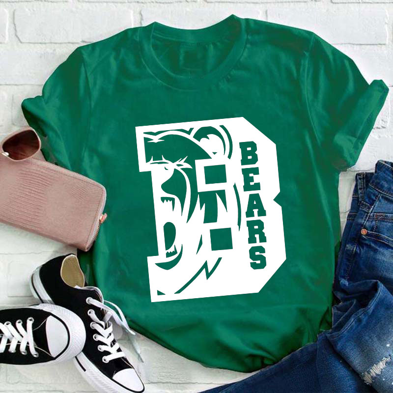 Personalized Sports Fan Team Mascot Teacher T-Shirt