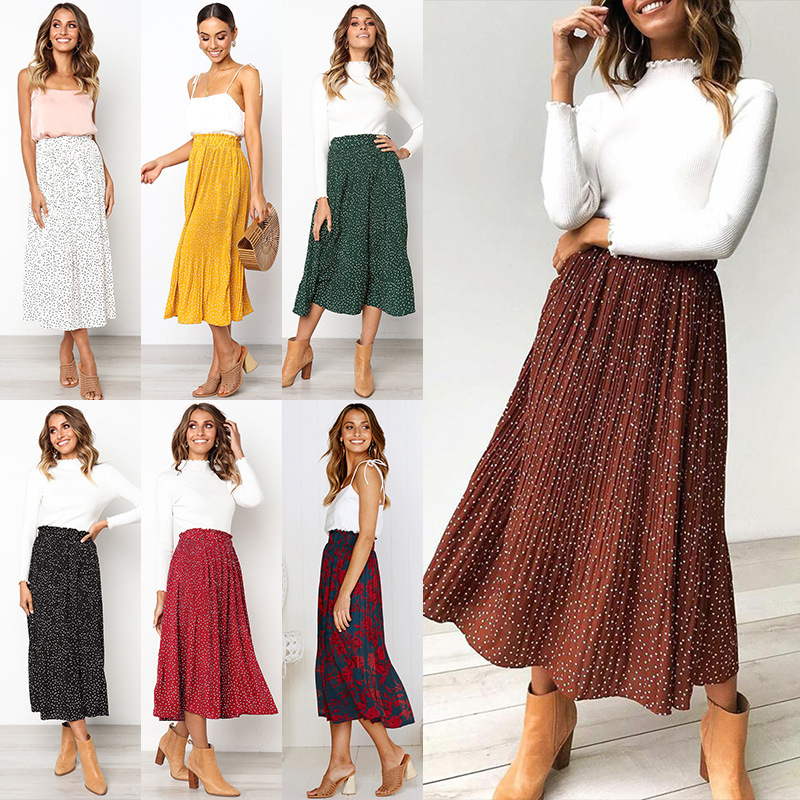 Boho Leopard Print Skirt
