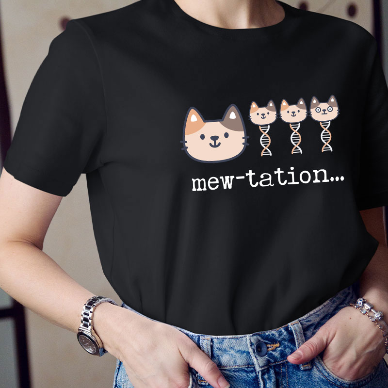 Cat DNA Biochemistry Teacher T-Shirt