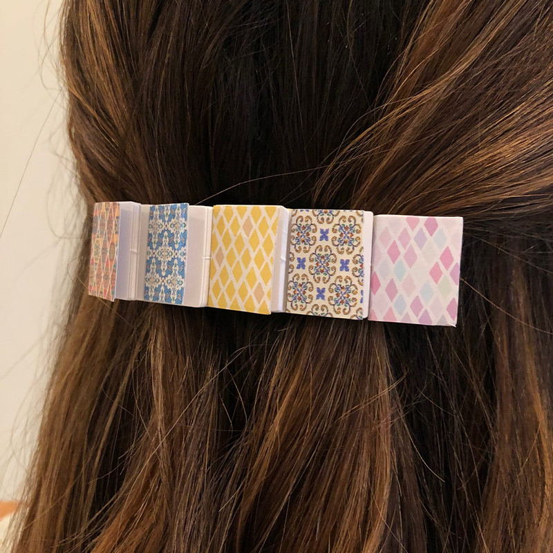 Colorful Miniature Book Hair Clip
