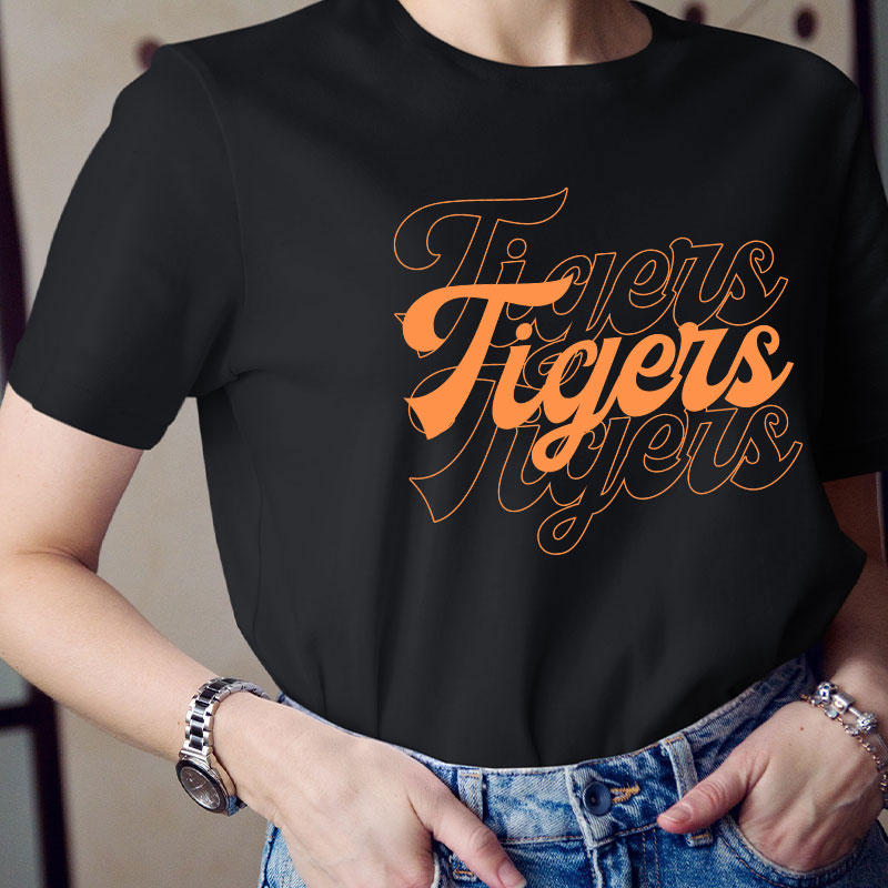 Personalized School Mascot Name Teacher T-Shirt