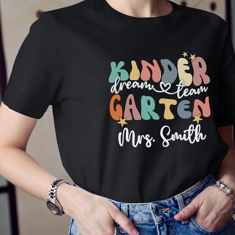 Personalized This Is What Dream Team Looks Like Teacher T-Shirt