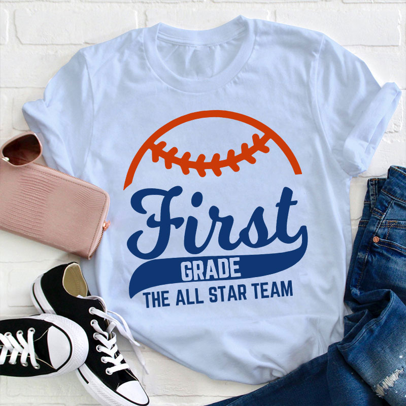 Personalized Baseball The All Star Team Teacher T-Shirt