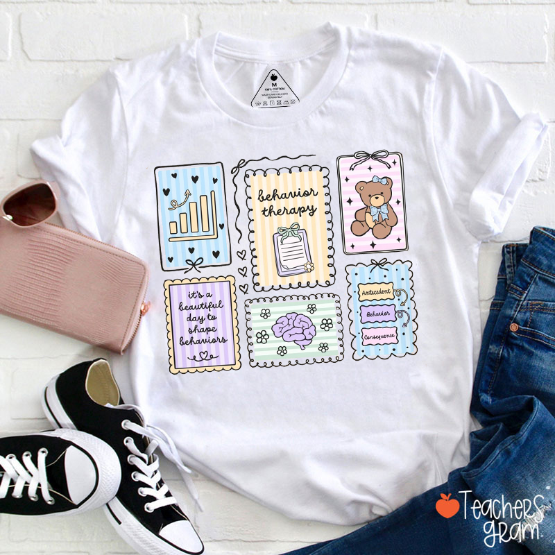 Behavior Therapy Stamp Teacher T-Shirt