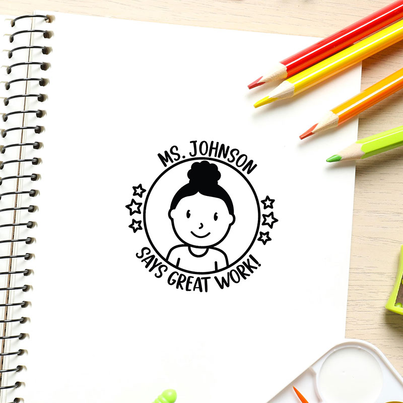 Personalized Image Teacher Stamp