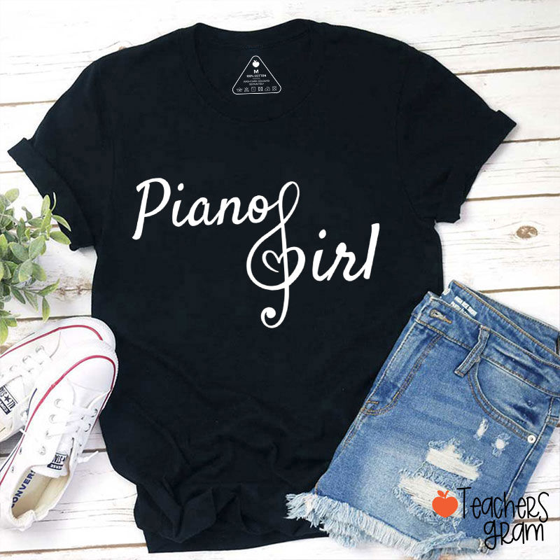 Piano Girl Teacher T-Shirt