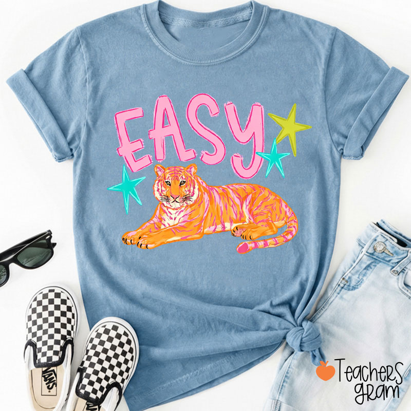 Easy Tiger Summer Vibes Teacher T-Shirt