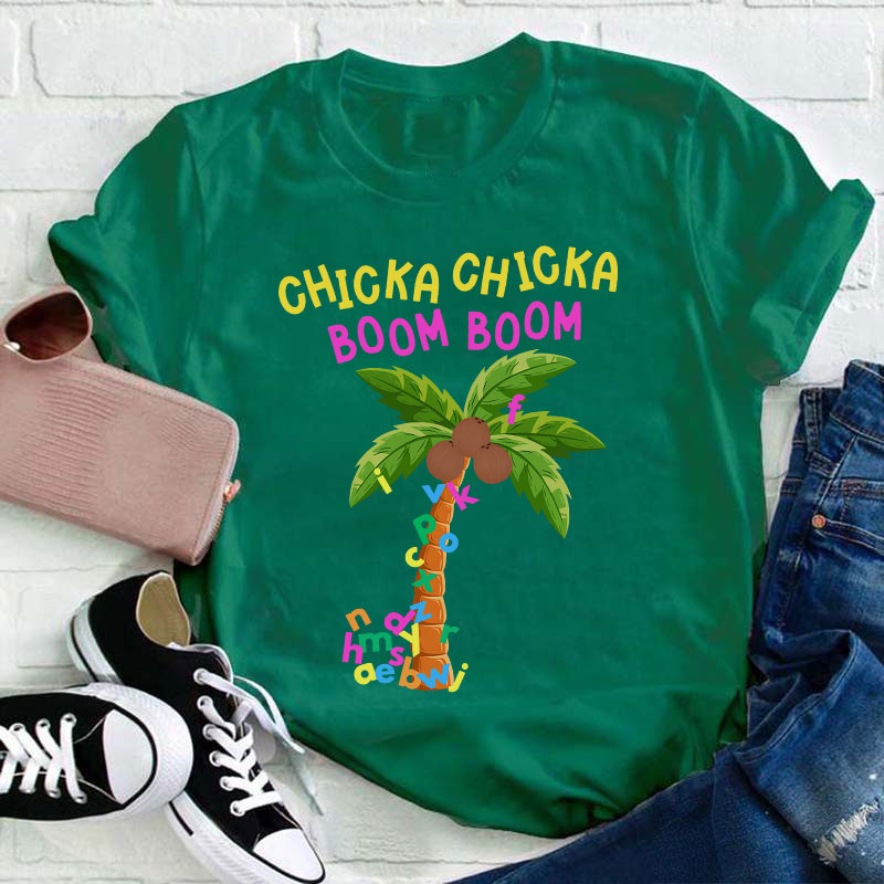 ABCD Chicka Chicka Boom Boom Teacher T-Shirt