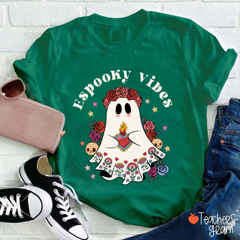 Espooky Vibes Spanish Teacher T-Shirt