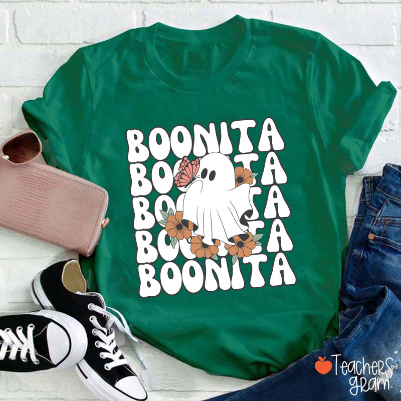 Boonita Cute Ghost Spanish Teacher T-Shirt