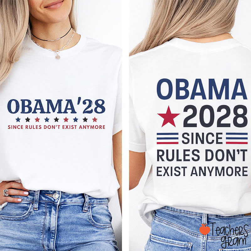 Since Rules Don’t Exist Anymore Row Of Stars Teacher Two Sided T-Shirt