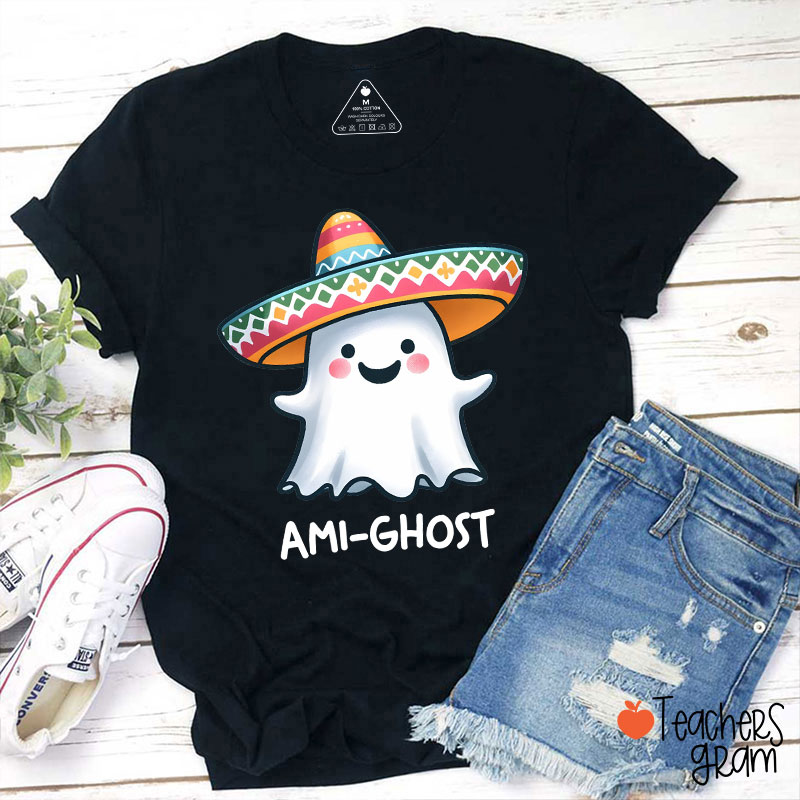 Ami Ghost Halloween Spanish Teacher T-Shirt