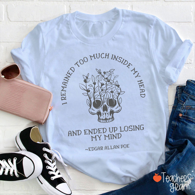 Edgar Allen Poe Dark Academia Teacher T-Shirt