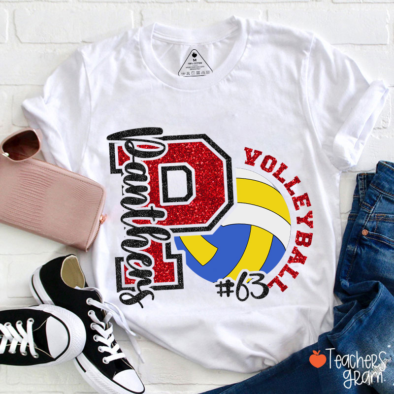 Personalized Text And Sport Game Day Teacher T-Shirt