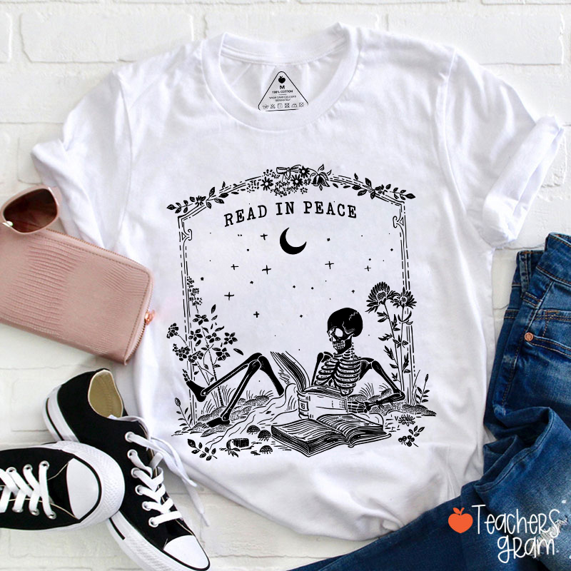 Read In Peace Ghost Teacher T-Shirt