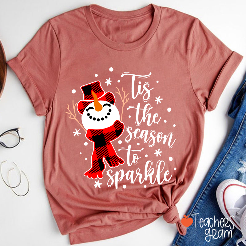 Tis The Season To Sparkle Teacher T-Shirt