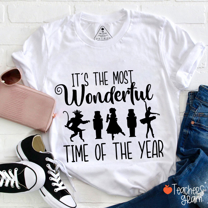 It's The Most Wonderful Time Of The Year Christmas Teacher T-Shirt