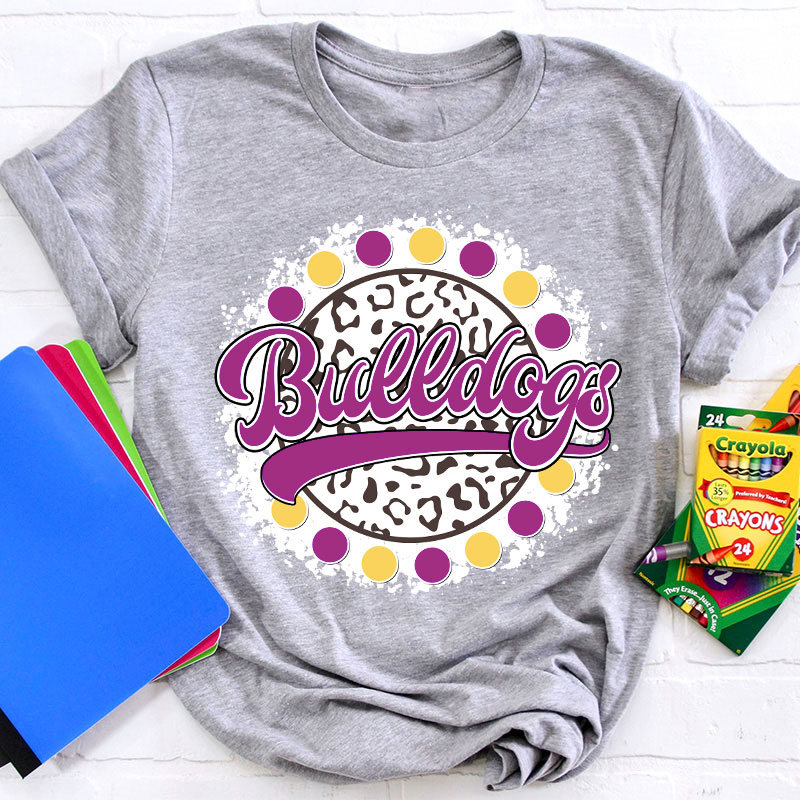 Personalized Mascot Retro Vintage Style Teacher T-Shirt