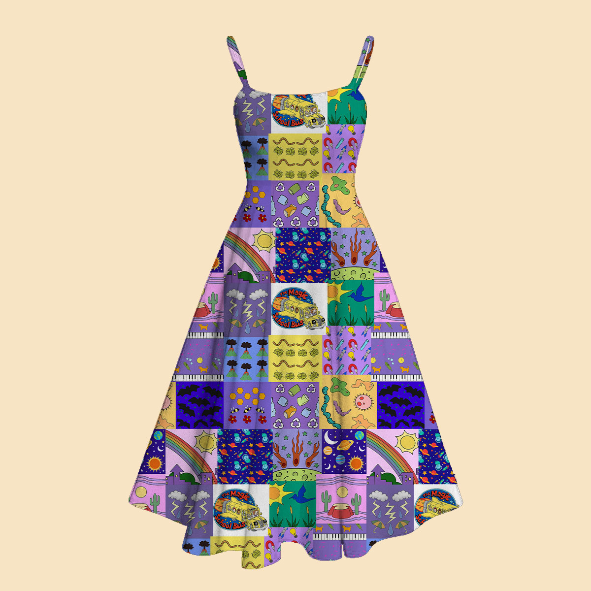 Take Chances Make Mistakes Get Messy Teacher Suspender Long Skirt With Free Top